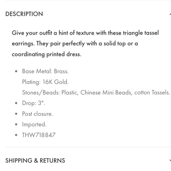 Tommy Bahama NEW Gorgeous Seaside Beach Tassels Earrings NWT - Picture 3 of 5